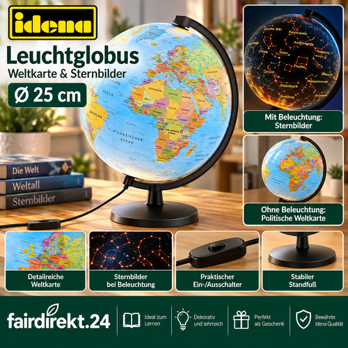 Idena 10411 leuchtglobus 25 - idena, Ø